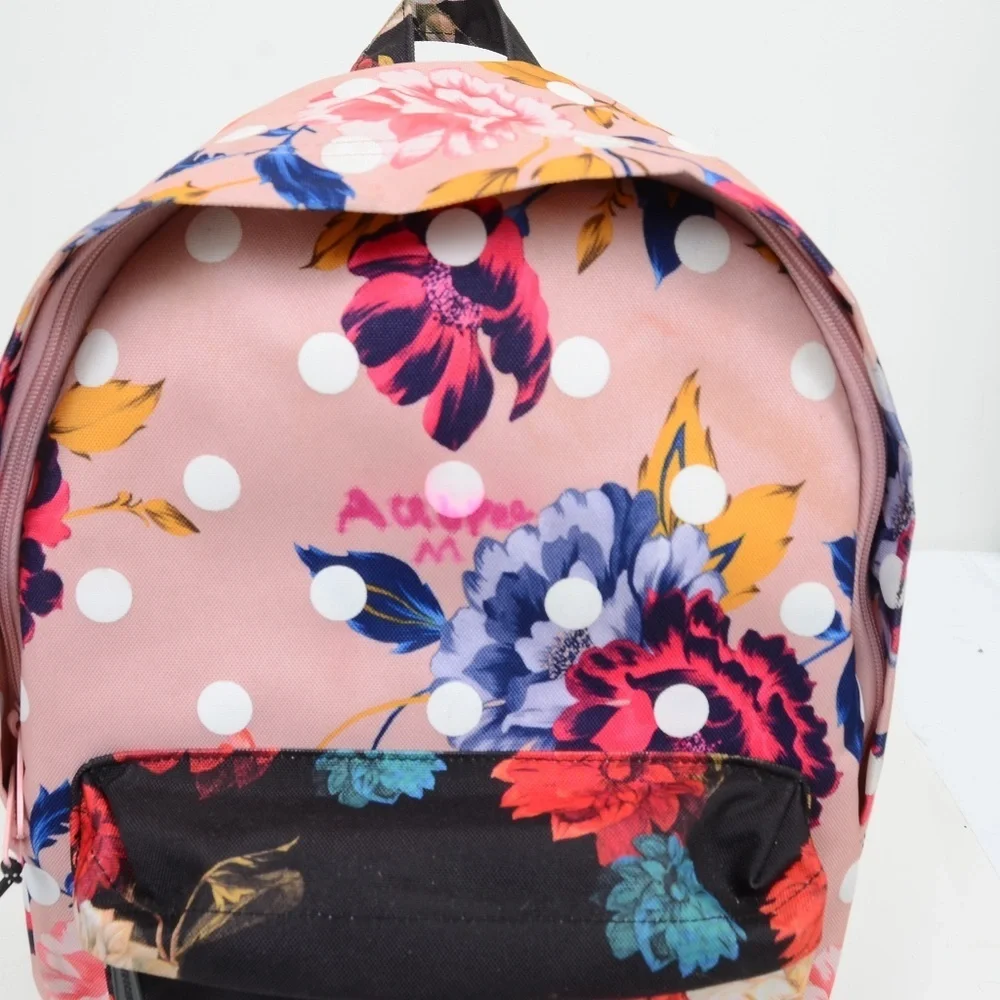 Herschel Nova Mid-Volume Winter Flora Vintage Floral Black Polka dot Backpack